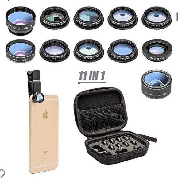 Mocalaca Phone Camera Lens 11 in 1 Phone Lens Kit - Picture 1 of 1